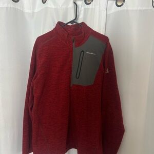 Eddie Bauer Red Knit Pullover